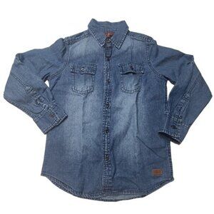Seven for All Mankind button down worn wash denim button down small